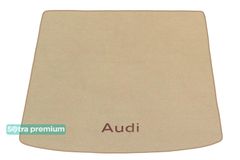Двухслойные коврики Sotra Premium Beige для Audi A4/S4/RS4 (mkIII)(B7)(универсал)(багажник) 2004-2009
