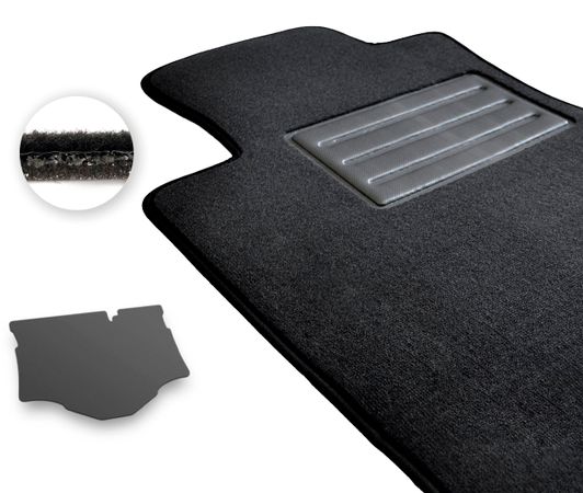 Двошарові килимки Optimal для Mitsubishi Mirage (mkVI)(хетчбек)(багажник) 2012→ - Фото 1