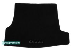 Двошарові килимки Sotra Premium Black для Skoda Superb (mkI)(B5)(багажник) 2001-2008