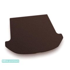 Двошарові килимки Sotra Premium Chocolate для Hyundai Santa Fe (mkIII)(3 ряда)(складений 3 ряд)(багажник) 2013-2018