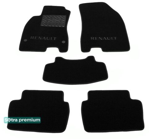 Двошарові килимки Sotra Premium Black для Renault Fluence (mkI) 2009-2017 - Фото 1