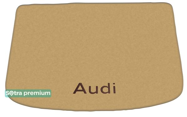 Двухслойные коврики Sotra Premium Beige для Audi A1/S1 (mkI)(багажник) 2010-2018 - Фото 1