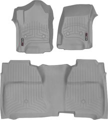 Коврики Weathertech Grey для Chevrolet Silverado (double cab)(mkIII)(with 4x4 shifter)(with short console)(extended 2 row) 2014→