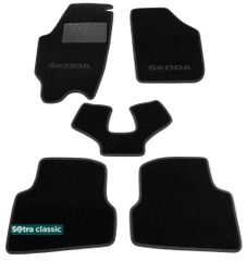 Двошарові килимки Sotra Classic Black для Skoda Fabia (mkII) 2007-2014