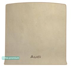 Двошарові килимки Sotra Premium Beige для Audi Q8/SQ8/RS Q8 (mkI)(багажник) 2018→