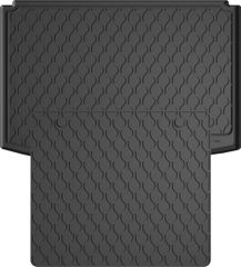 Резиновые коврики в багажник Gledring для Mazda CX-3 (mkI) 2015-2021 (багажник с защитой)