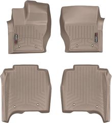 Коврики Weathertech Beige для Land Rover Range Rover (long)(mkIV)(with console on 2 row) 2014-2017