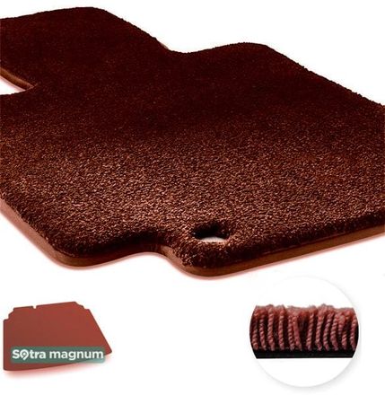 Двошарові килимки Sotra Magnum Red для Volkswagen Golf (mkVIII)(хетчбек)(з дворівневою підлогою)(нижній рівень)(багажник) 2019→ - Фото 1