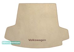 Двошарові килимки Sotra Premium Beige для Volkswagen Atlas/Teramont (mkI)(складений 3 ряд)(багажник) 2017→