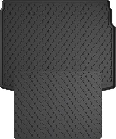 Гумовий килимок у багажник Gledring для Renault Megane (mkIII)(універсал) 2009-2016 (багажник із захистом) - Фото 1