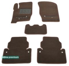 Двухслойные коврики Sotra Premium Chocolate для Volvo XC90 (mkI) 2002-2014
