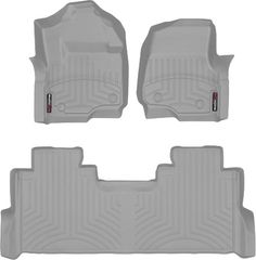 Коврики Weathertech Grey для Ford Super Duty (double cab)(mkIV)(1 row - 2pcs.)(1 row bench seats)(with storage under 2 row) 2017→