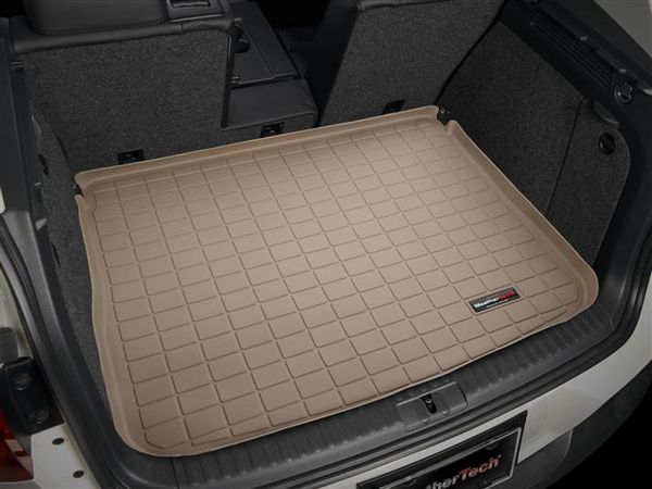 Коврик Weathertech Beige для Volkswagen Tiguan (mkI)(with spare tire/cargo organizer)(trunk) 2007-2017 - Фото 2