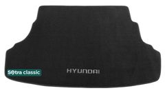 Двухслойные коврики Sotra Classic Black для Hyundai Accent (mkIV)(седан)(багажник) 2010-2017
