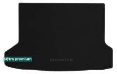 Двошарові килимки Sotra Premium Black для Honda HR-V (mkII)(без запаски)(багажник) 2013-2022