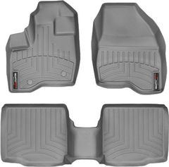 Коврики Weathertech Grey для Ford Explorer (mkV)(1-2 row)(2 row bucket seats with console) 2011-2014