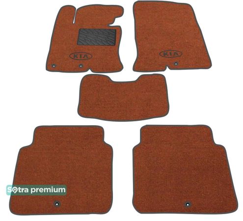 Двошарові килимки Sotra Premium Terracotta для Kia Optima (mkIII) 2010-2015 (USA) - Фото 1