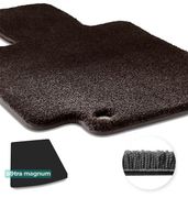 Двошарові килимки Sotra Magnum Black для Audi Q7 (mkI)(ширина по кріплення)(багажник) 2006-2014 - Фото 1