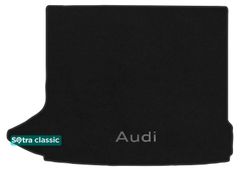 Двошарові килимки Sotra Classic Black для Audi Q3/RS Q3 (mkI)(верхній рівень)(без сітки)(багажник) 2011-2018