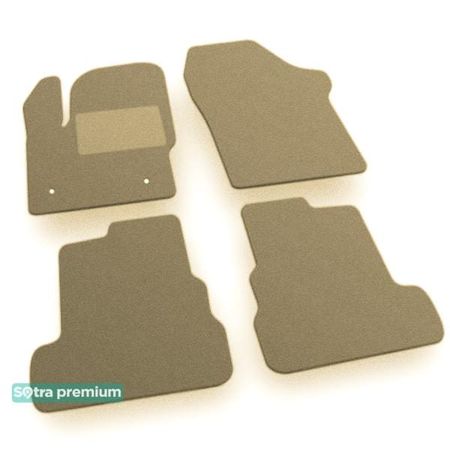 Двошарові килимки Sotra Premium Beige для Lincoln МКC (mkI) 2014-2019 - Фото 1