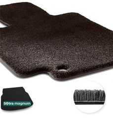 Двошарові килимки Sotra Magnum Black для Mercedes-Benz C-Class (W204)(седан)(2 ряд складається)(багажник) 2007-2014