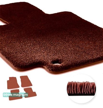 Двошарові килимки Sotra Magnum Red для Ford Mustang (mkVI) 2015→ - Фото 1