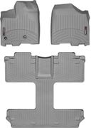 Коврики Weathertech Grey для Toyota Sienna (mkIII)(1-2-3 row)(7 seats) 2013-2020 - Фото 1