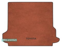 Двошарові килимки Sotra Premium Terracotta для Toyota Land Cruiser Prado (J150)(5 місць)(із закриттям пластику)(багажник) 2018→