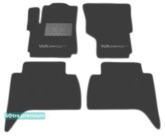 Двухслойные коврики Sotra Premium Grey для Volkswagen Amarok (mkI) 2010-2020