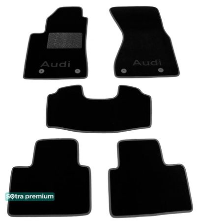 Двошарові килимки Sotra Premium Black для Audi A8/S8 (mkI)(D2) 1994-2002 - Фото 1
