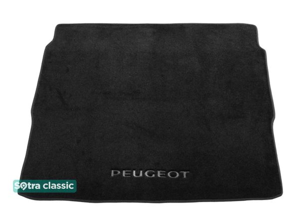 Двошарові килимки Sotra Classic Black для Peugeot 3008 (mkII)(багажник) 2016→ - Фото 1