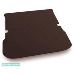 Двошарові килимки Sotra Premium Chocolate для Nissan Pathfinder (mkIV)(R52)(складений 3 ряд)(багажник) 2012-2021