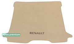 Двухслойные коврики Sotra Premium Beige для Renault Dokker (mkI)(багажник) 2012-2021