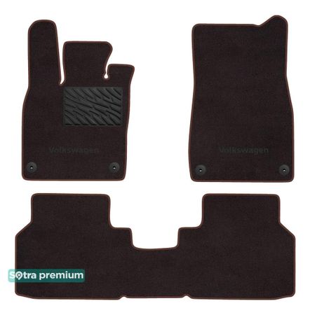 Двошарові килимки Sotra Premium Chocolate для Volkswagen ID.4 (mkI) 2020→ - Фото 1