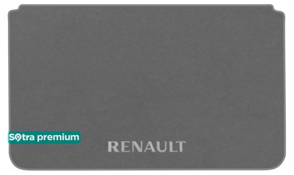 Двошарові килимки Sotra Premium Grey для Renault Captur (mkI)(багажник) 2013-2019 - Фото 1