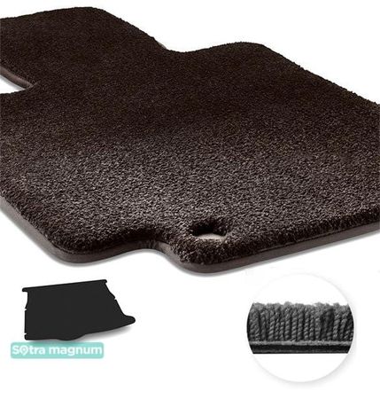 Двошарові килимки Sotra Magnum Black для Hyundai Veloster (mkI)(багажник) 2011-2018 - Фото 1