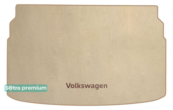 Двошарові килимки Sotra Premium Beige для Volkswagen T-Cross (mkI)(нижній рівень)(багажник) 2019→ - Фото 1