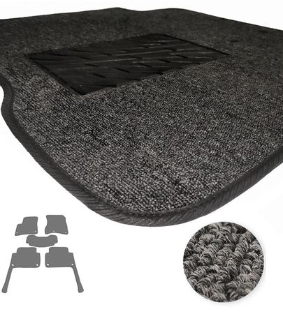 Текстильні килимки Pro-Eco Graphite для Audi Q7 (mkI)(1-2 ряд) 2006-2014 - Фото 1