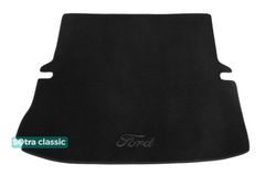 Двухслойные коврики Sotra Classic Black для Ford Explorer (mkV)(сложенный 3 ряд)(багажник) 2010-2019