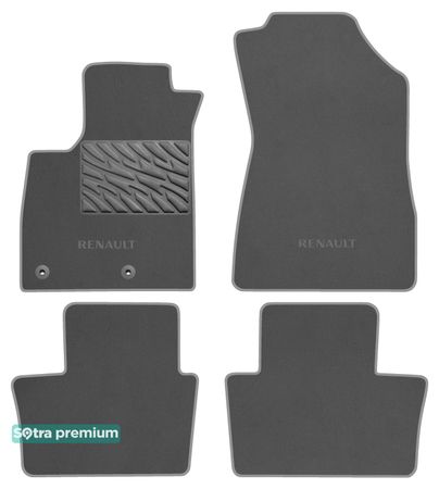 Двошарові килимки Sotra Premium Grey для Renault Austral (mkI)(MHEV) 2022→ АКПП - Фото 1