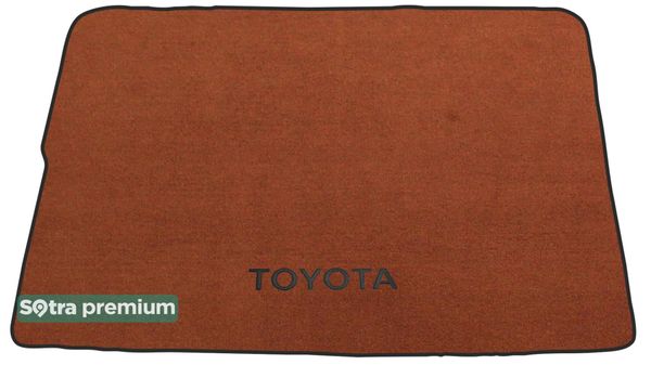 Двухслойные коврики Sotra Premium Terracotta для Toyota Highlander (mkII)(гибрид)(без ниш)(багажник) 2007-2013 - Фото 1