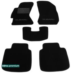 Двухслойные коврики Sotra Premium Black для Subaru Legacy (mkVI) / Outback (mkV) 2014-2019