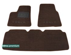 Двошарові килимки Sotra Premium Chocolate для Tesla Model S (mkI) 2014→ - Фото 1