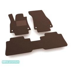 Двошарові килимки Sotra Premium Chocolate для Audi e-tron (mkI)(4 кліпси) 2018→