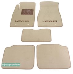 Двошарові килимки Sotra Premium Beige для Lexus ES (mkIV) 2001-2006