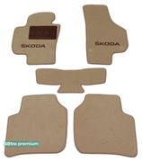 Двухслойные коврики Sotra Premium Beige для Skoda Superb (mkII)(B6)(без электро регулировок сидений) 2008-2015 - Фото 1