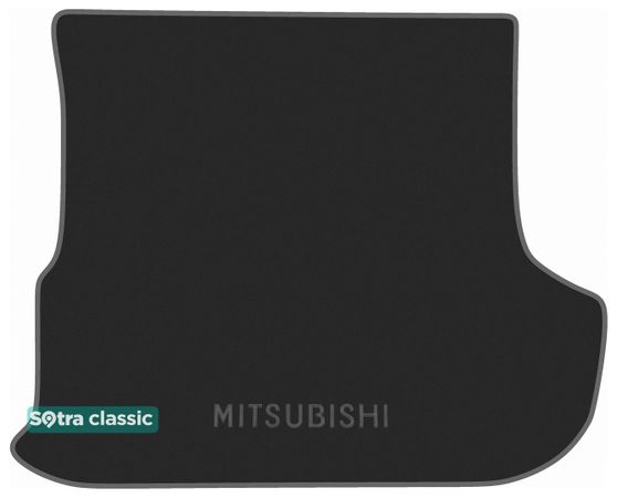 Двошарові килимки Sotra Classic Grey для Mitsubishi Outlander (mkII)(із сабвуфером)(багажник) 2007-2012 - Фото 1