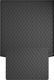 Гумовий килимок у багажник Gledring для Volkswagen Sharan (mkII); Seat Alhambra (mkII) 2010→ (багажник із захистом)