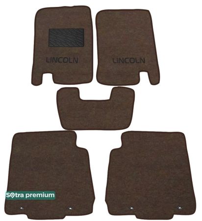 Двошарові килимки Sotra Premium Chocolate для Lincoln Aviator (mkI)(1-2 ряд) 2002-2005 - Фото 1