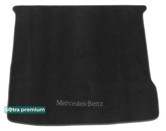 Двошарові килимки Sotra Premium Black для Mercedes-Benz M/GLE-Class (W166)(багажник) 2011-2019 - Фото 1